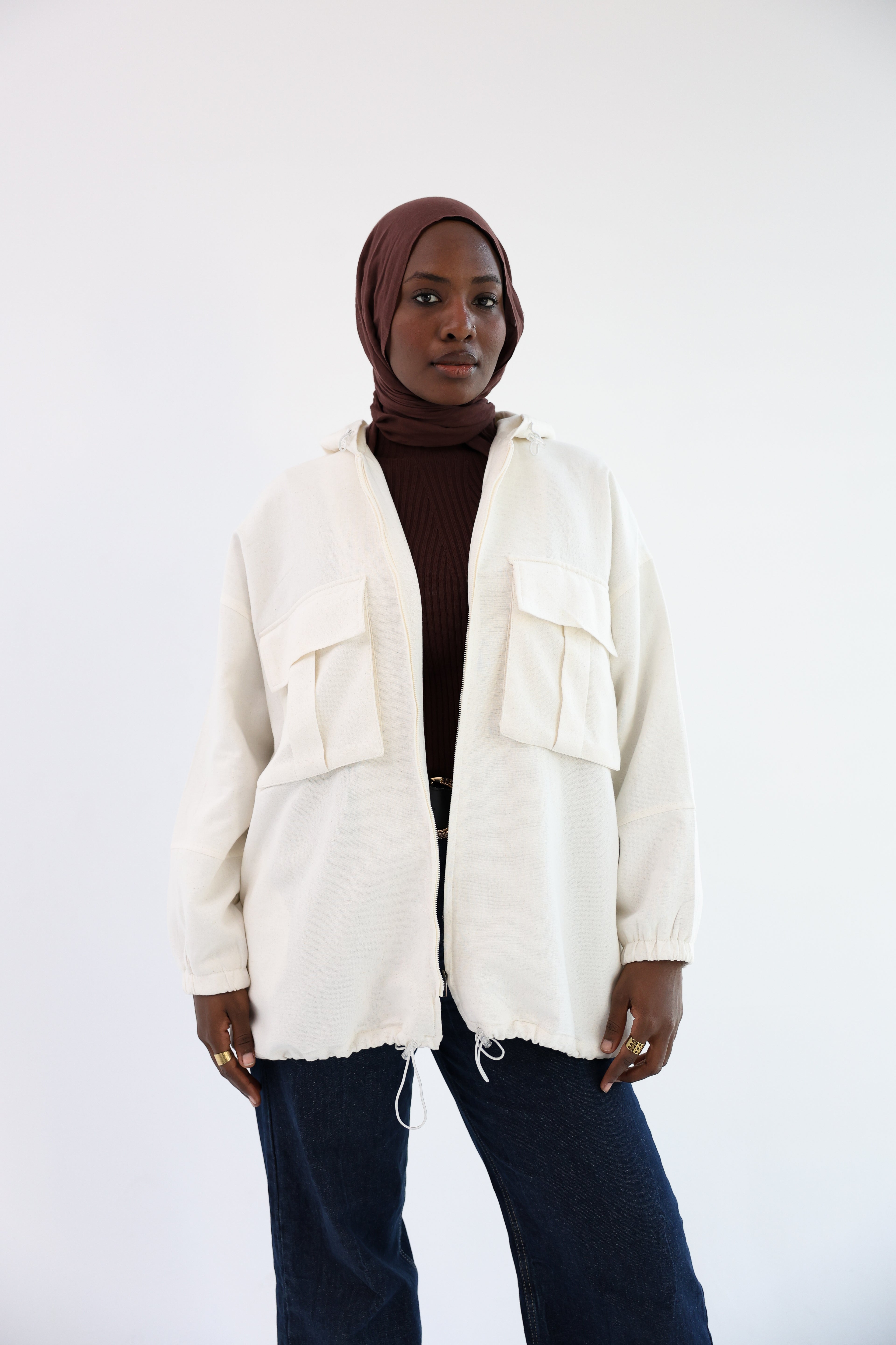 Ivory Natural Linen Jacket