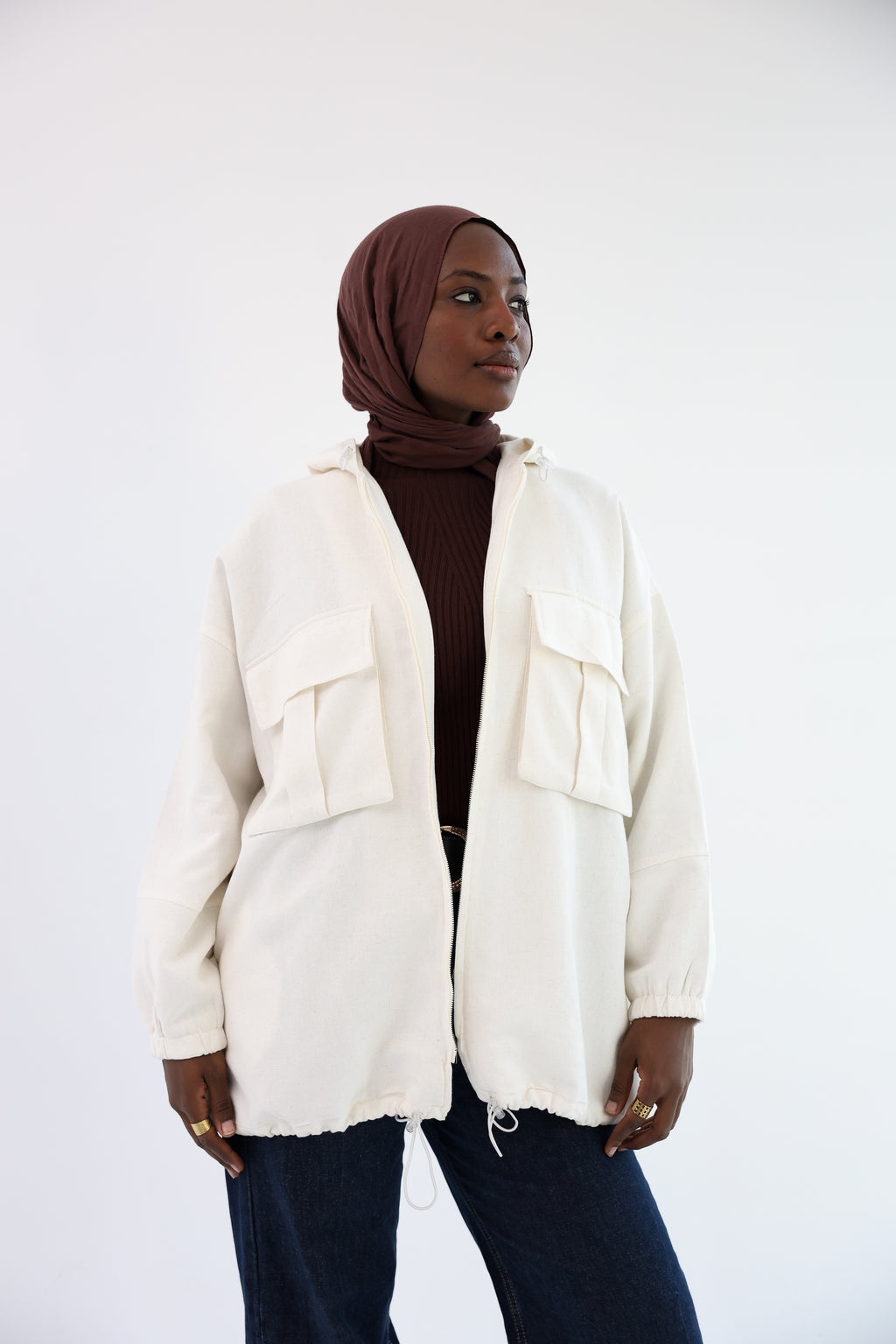 Ivory Natural Linen Jacket