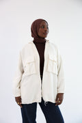 Ivory Natural Linen Jacket