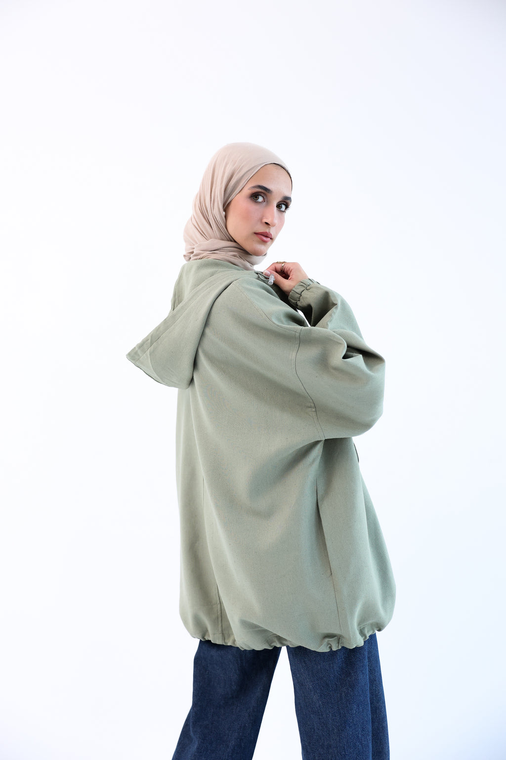 Olive Natural Linen Jacket