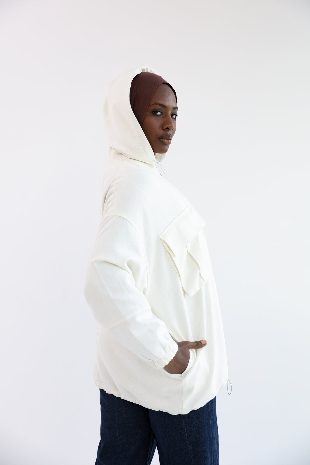 Ivory Natural Linen Jacket