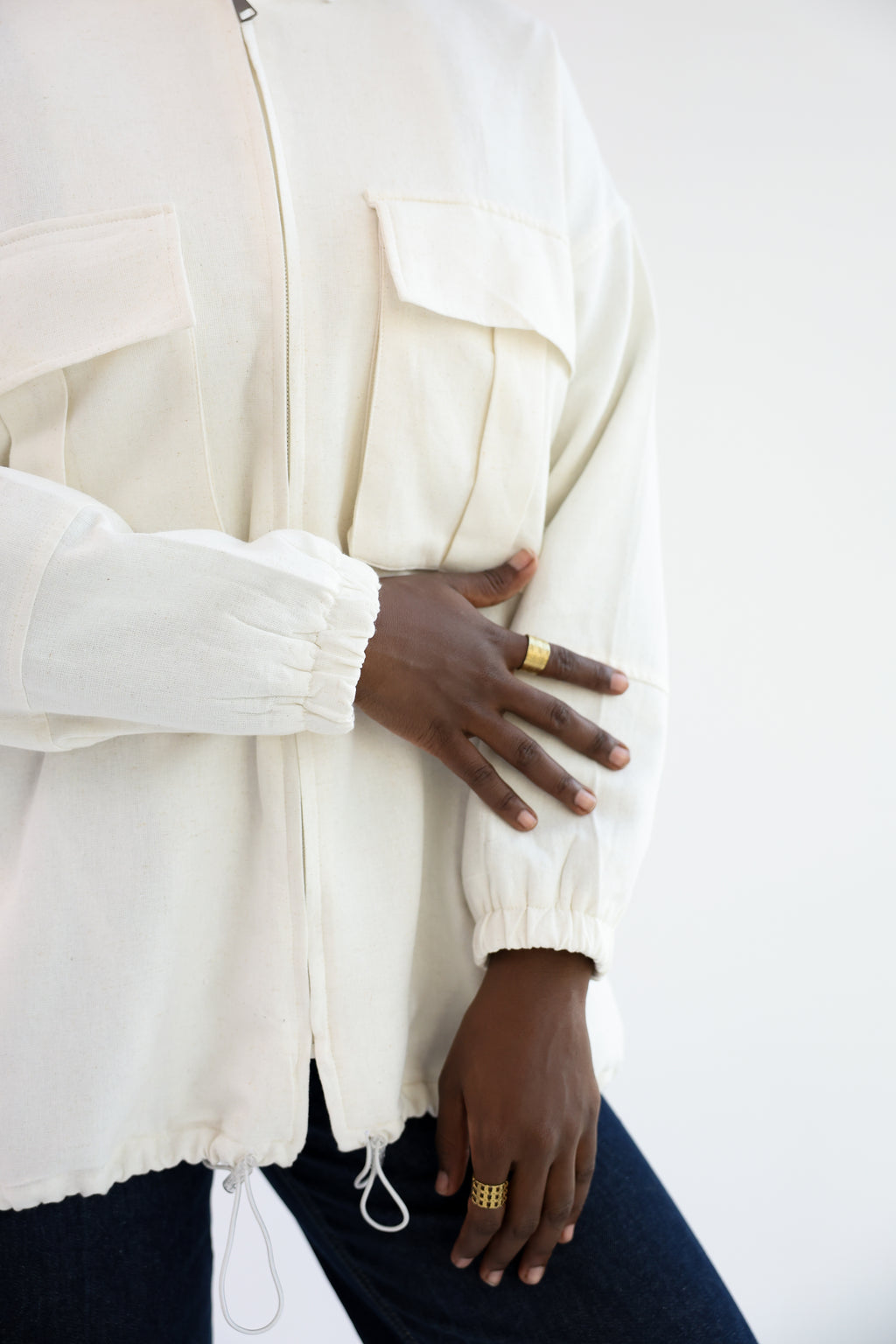 Ivory Natural Linen Jacket