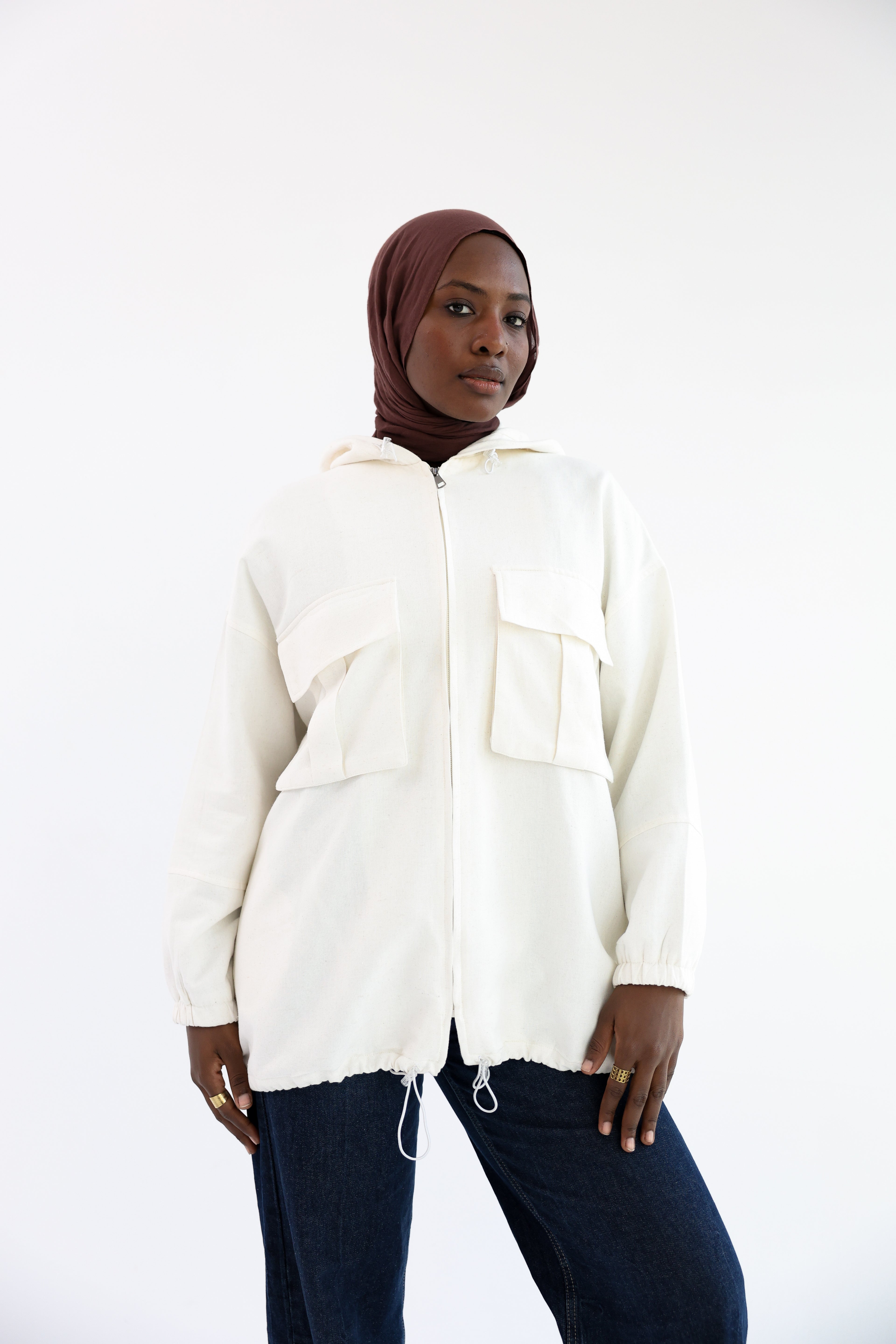 Ivory Natural Linen Jacket