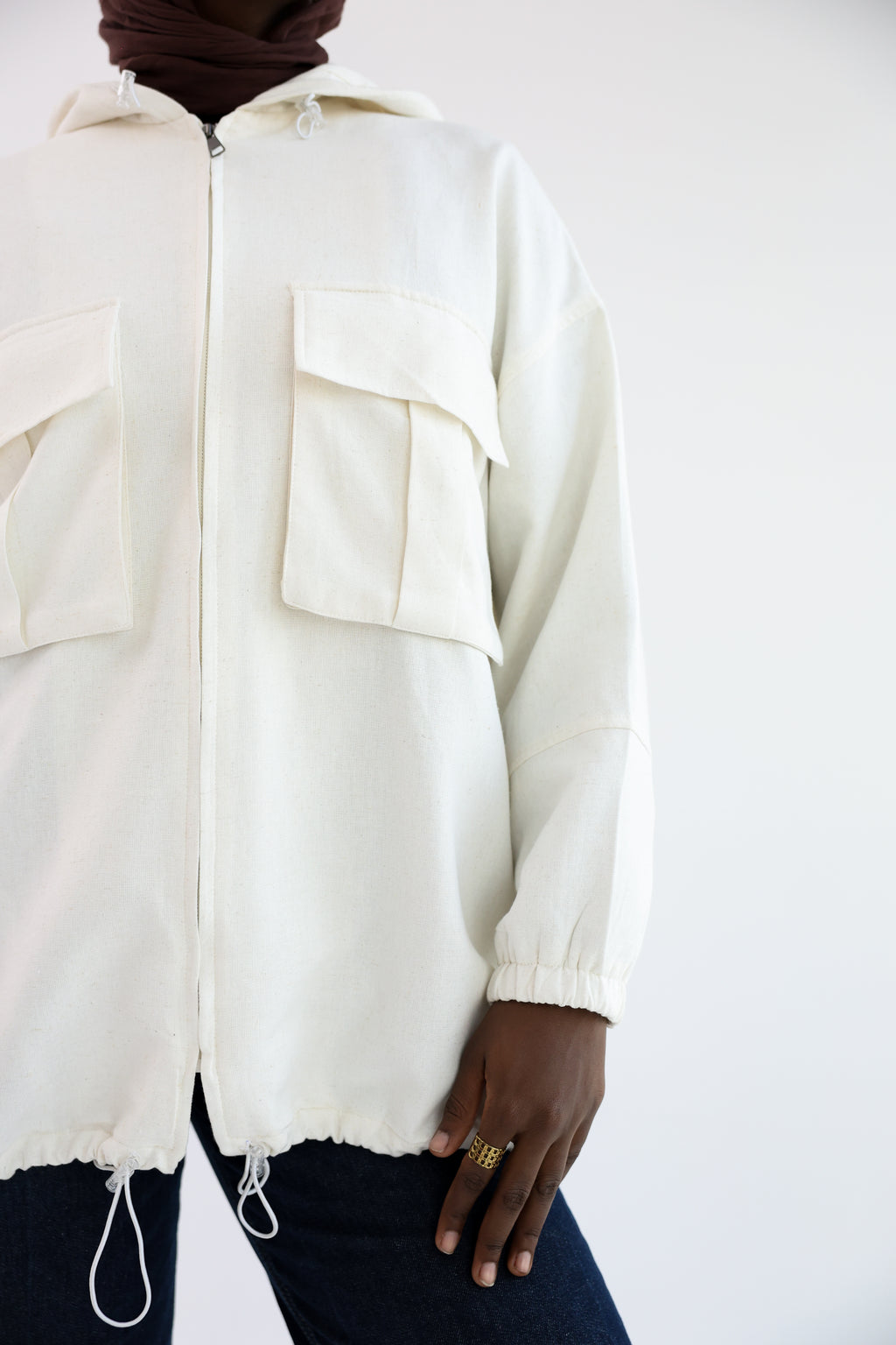 Ivory Natural Linen Jacket