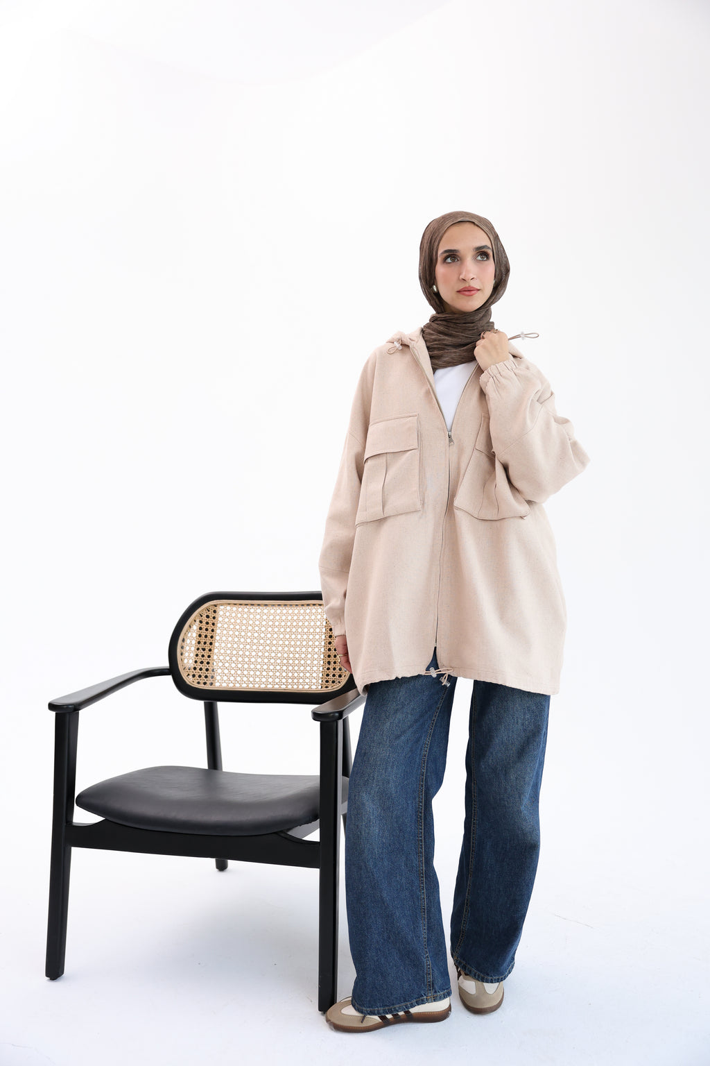 Beige Natural Linen Jacket
