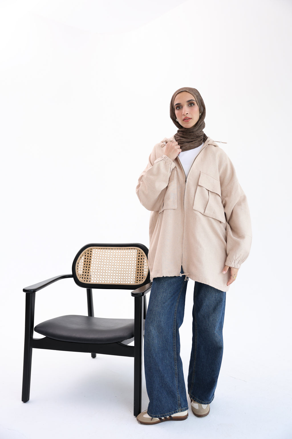 Beige Natural Linen Jacket